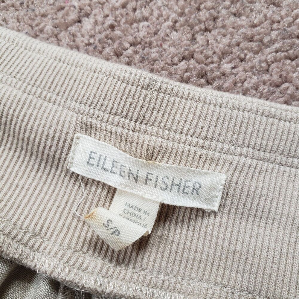 Eileen Fisher Women's Drawstring Organic Linen Cargo Shorts Natural Beige Small - Picture 6 of 13